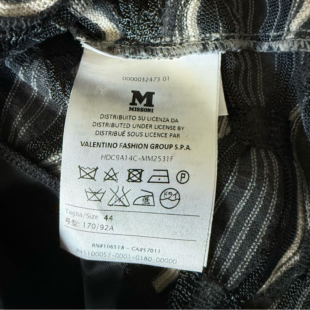 Missoni Gray and Black Geometric Print Wool Blend Sweater Dress Size IT 44 US 8 - Picture 7 of 8